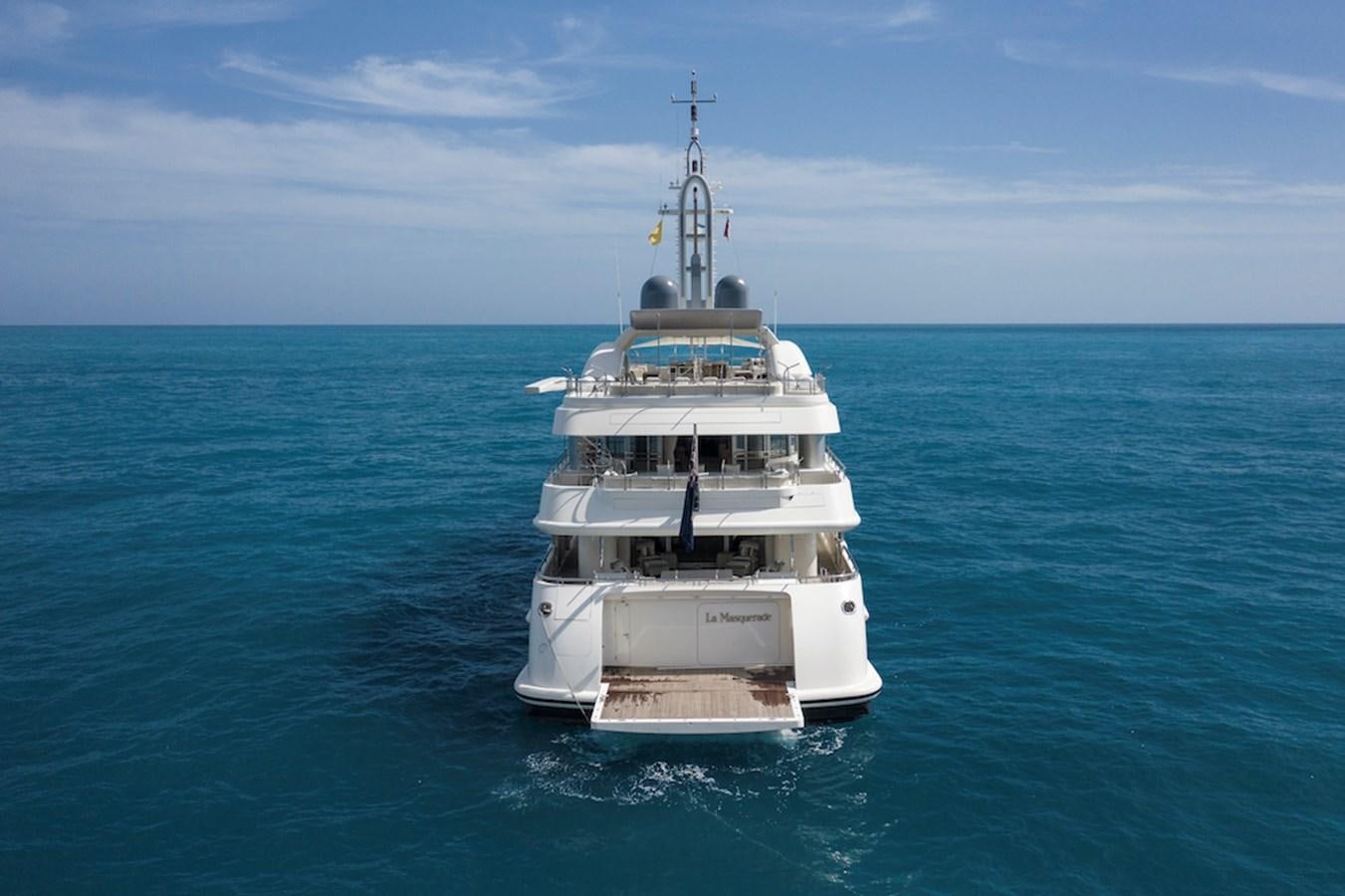 a white boat in the water aboard SAMIRA Yacht for Sale