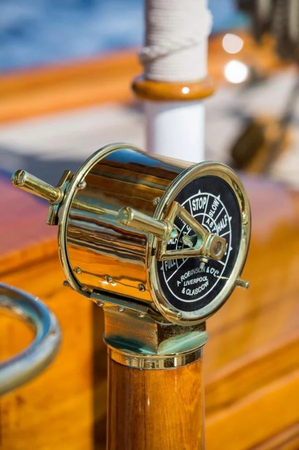 a close-up of a trophy aboard SHENANDOAH OF SARK Yacht for Charter