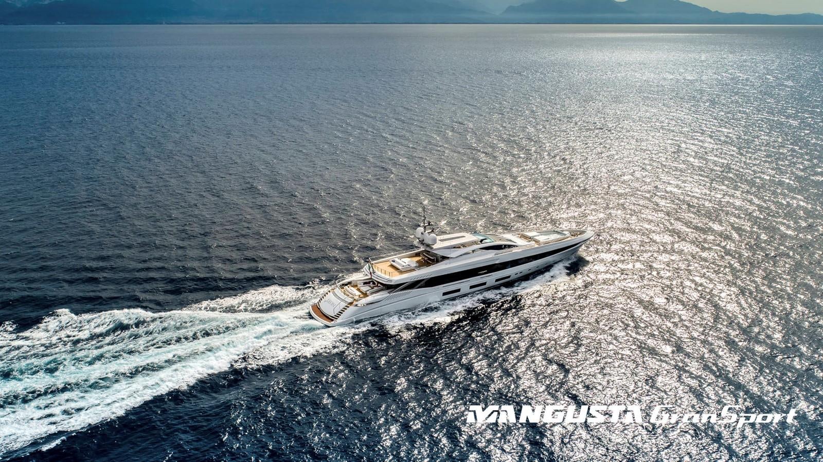 a boat in the water aboard MANGUSTA 165REV/04 Yacht for Sale