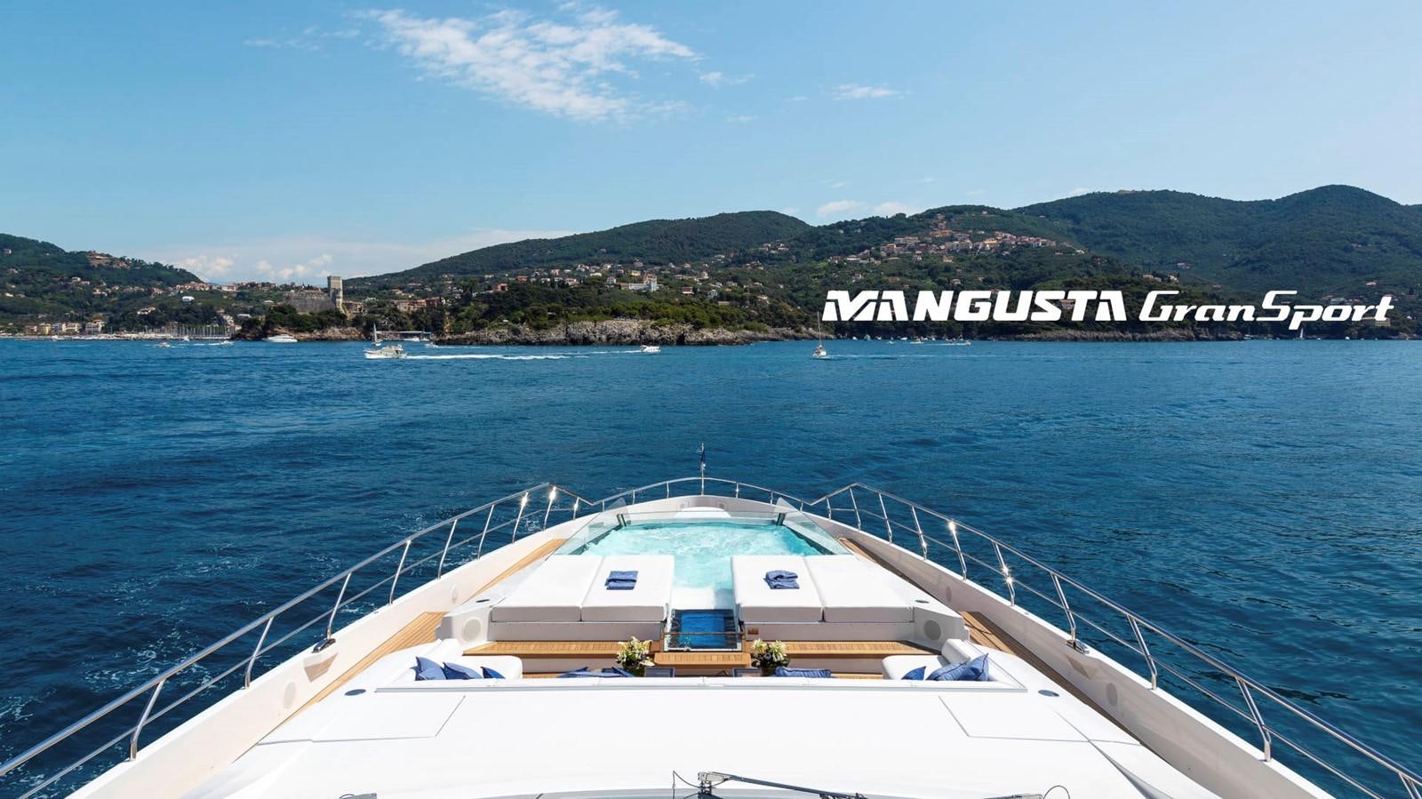 a boat on the water aboard MANGUSTA 165REV/04 Yacht for Sale