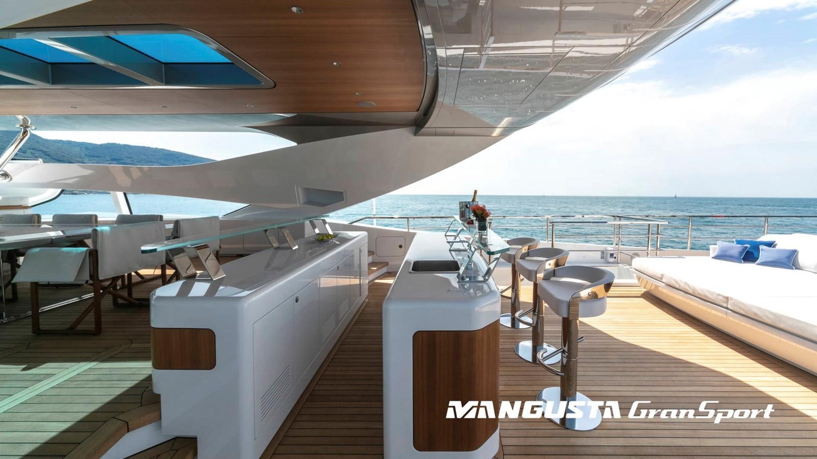 a boat on the water aboard MANGUSTA 165REV/04 Yacht for Sale