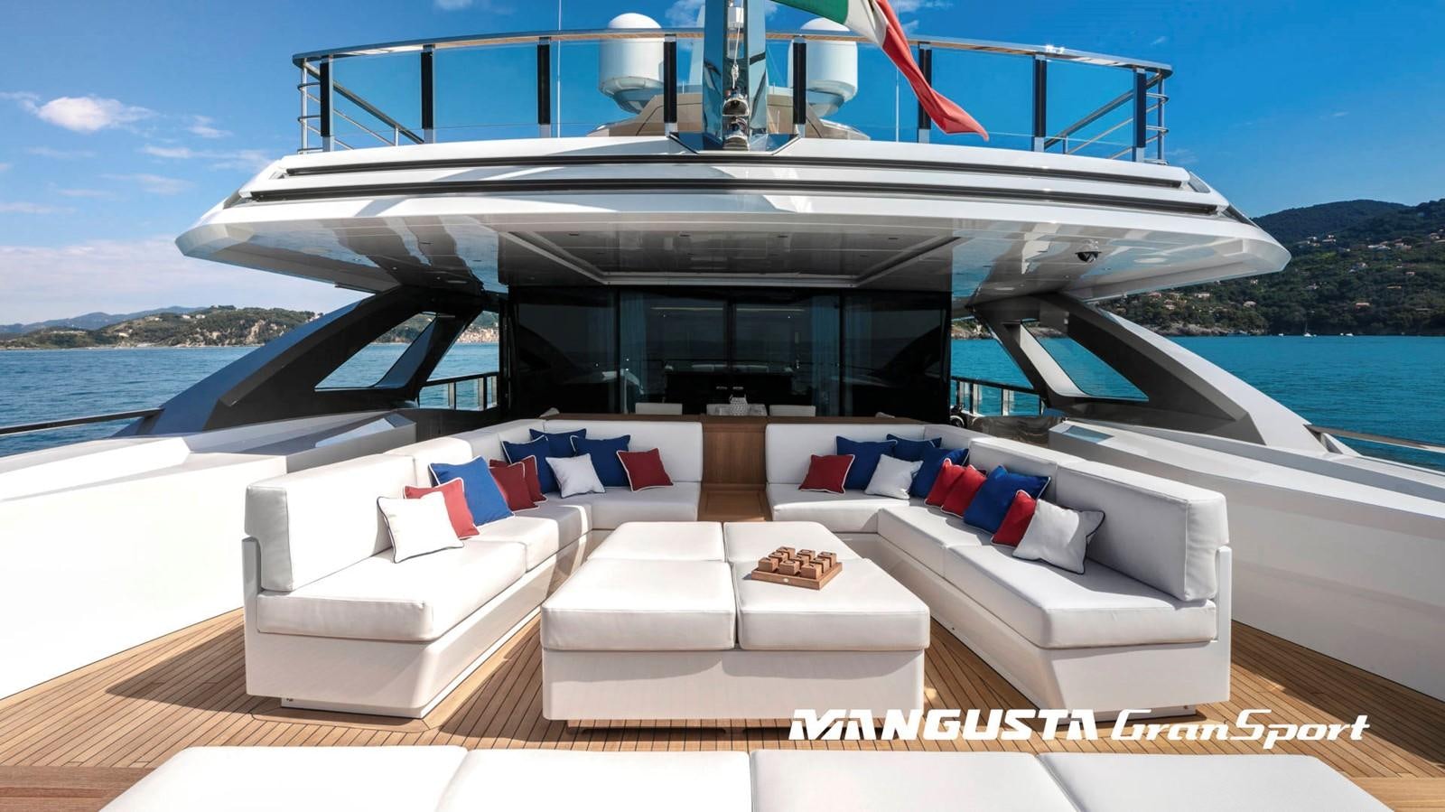 a boat on the water aboard MANGUSTA 165REV/04 Yacht for Sale