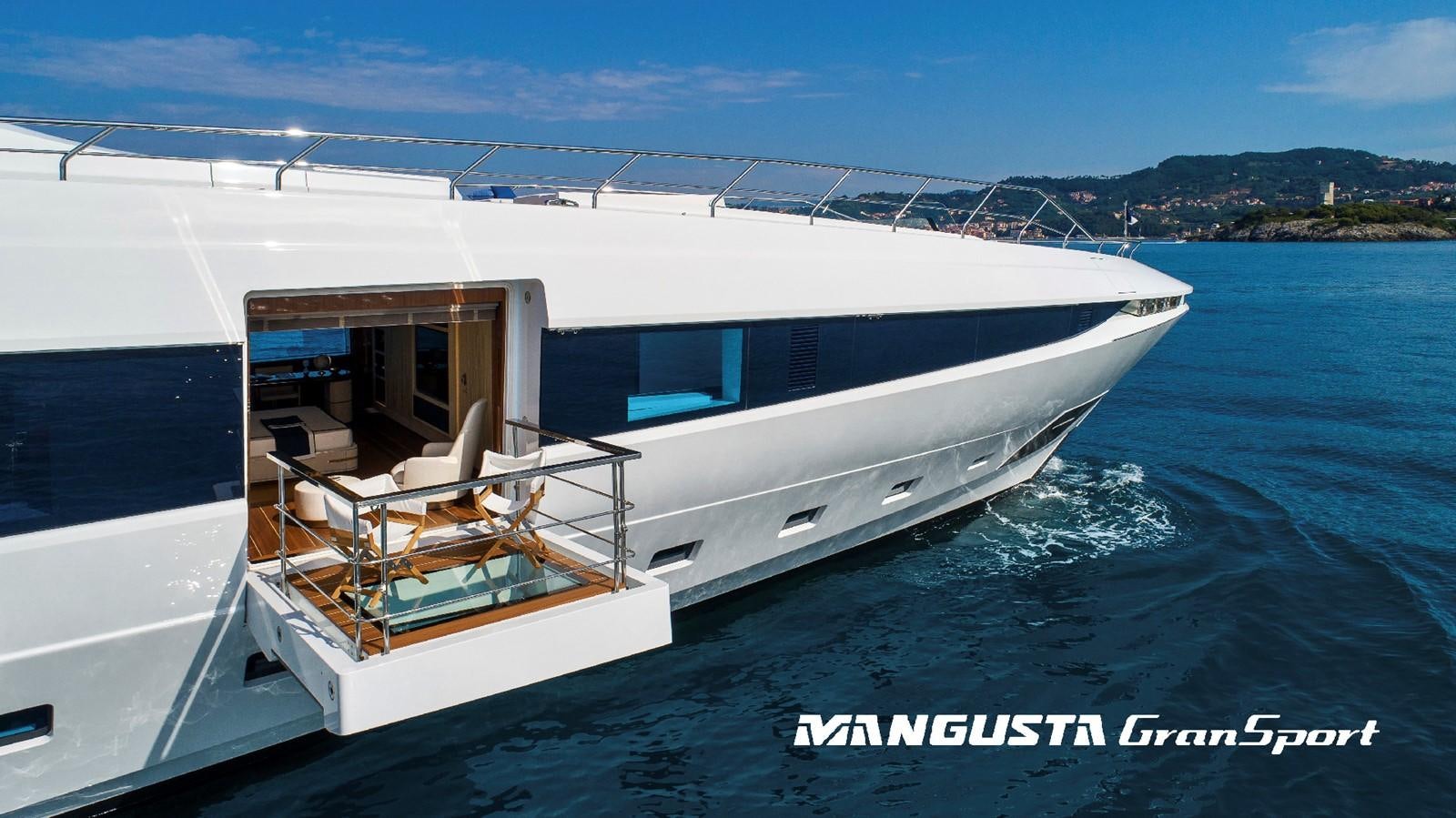 a boat on the water aboard MANGUSTA 165REV/04 Yacht for Sale