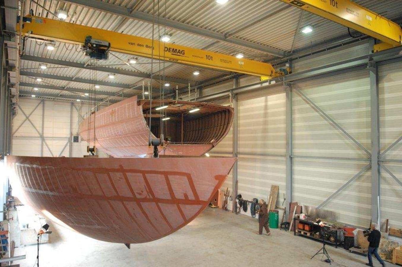 a large wooden structure with a large wooden structure aboard INGOMAR Yacht for Sale