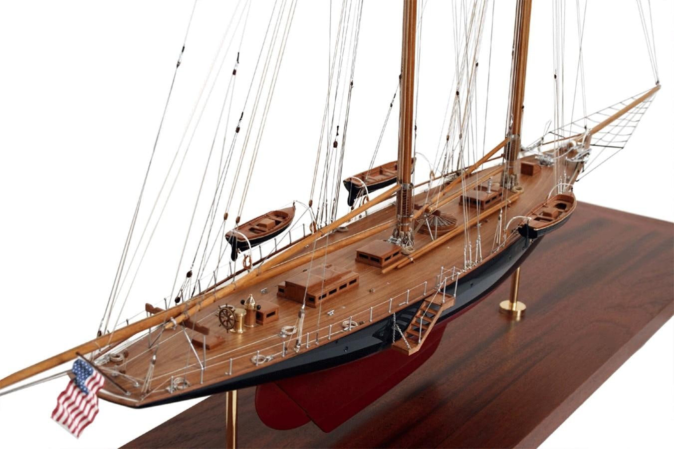 a large wooden ship aboard INGOMAR Yacht for Sale