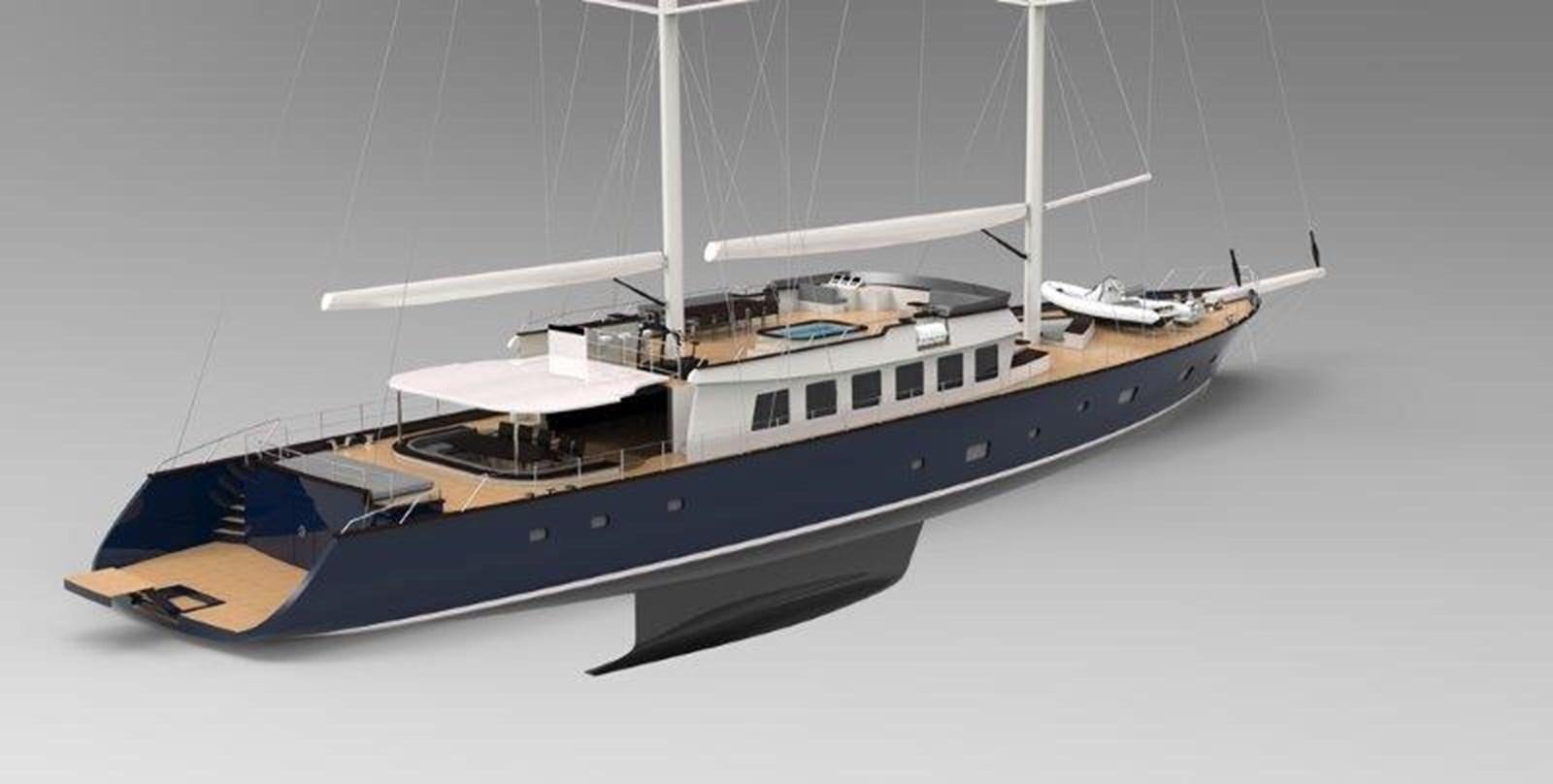 a model of a boat aboard MITI K Yacht for Sale