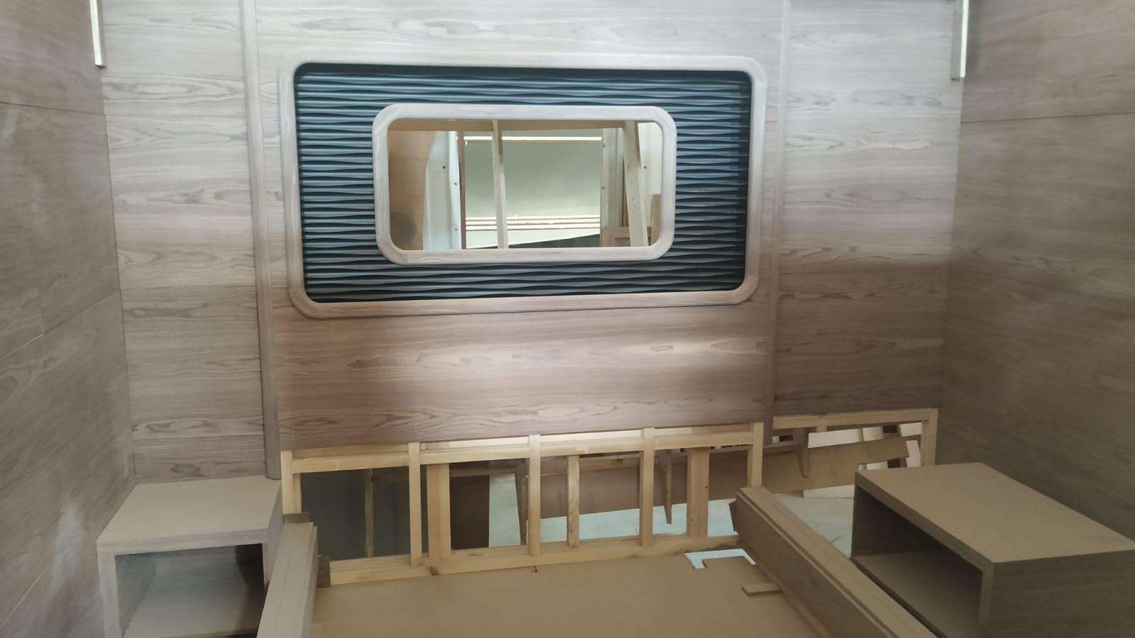 a window in a building aboard MITI K Yacht for Sale