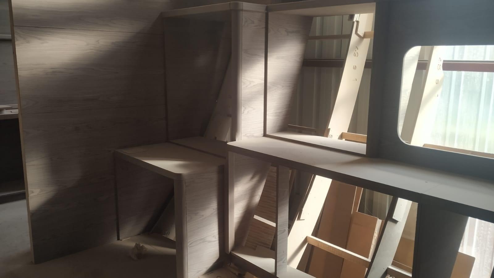 a set of stairs aboard MITI K Yacht for Sale