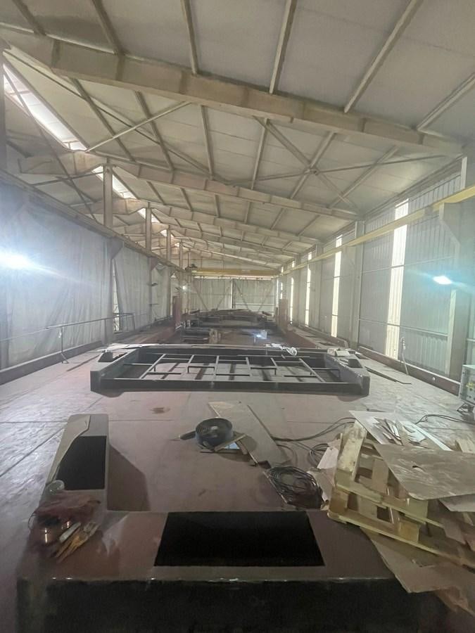 a large room with machinery aboard MITI K Yacht for Sale