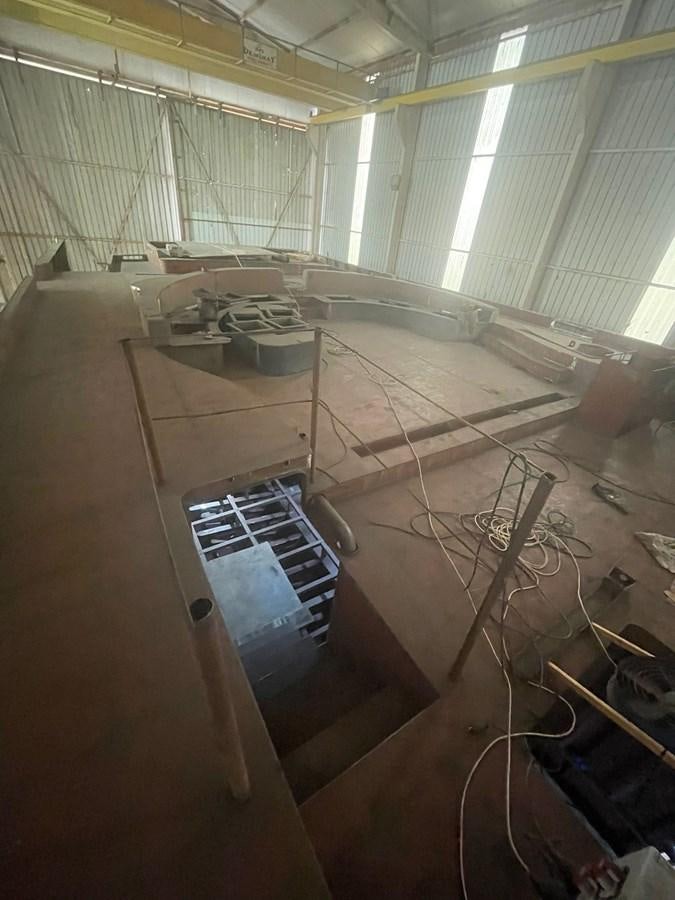 a room with a computer and wires aboard MITI K Yacht for Sale