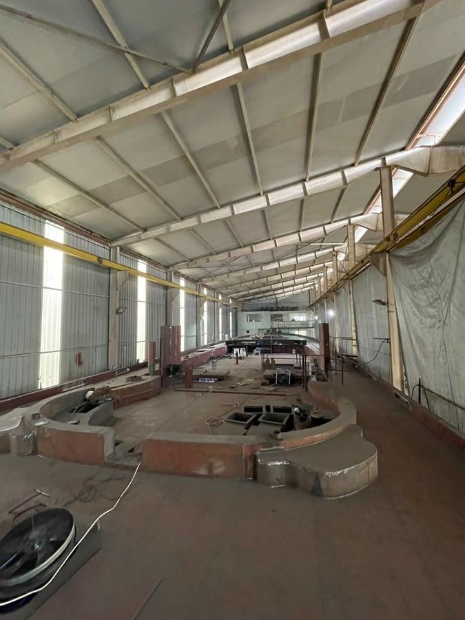 a large room with many equipment aboard MITI K Yacht for Sale