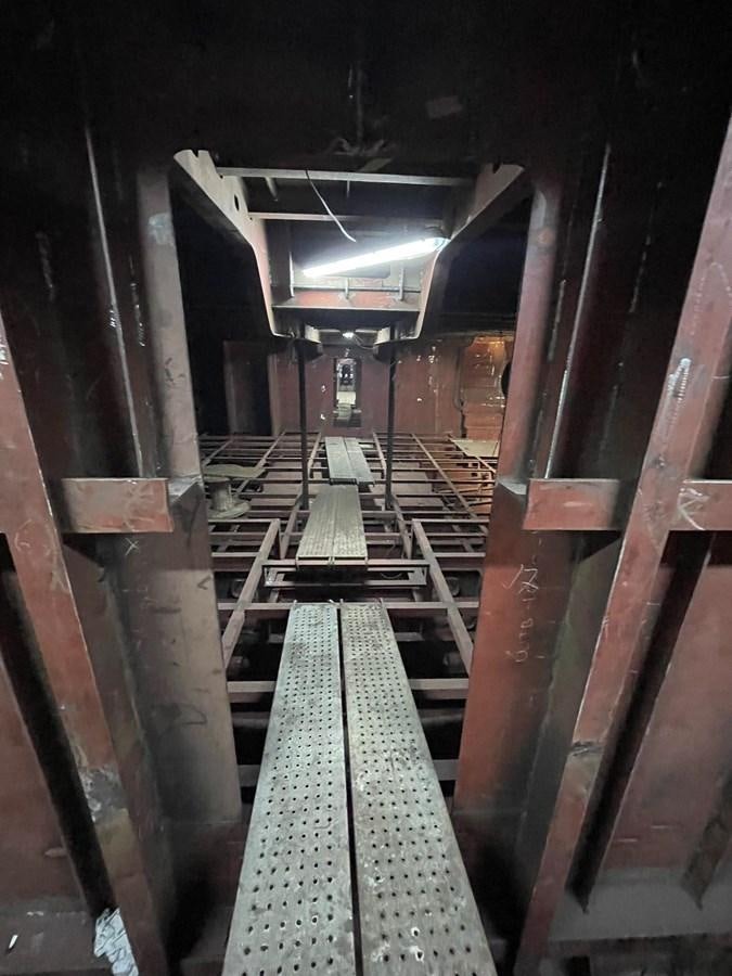 a train track with a tunnel aboard MITI K Yacht for Sale