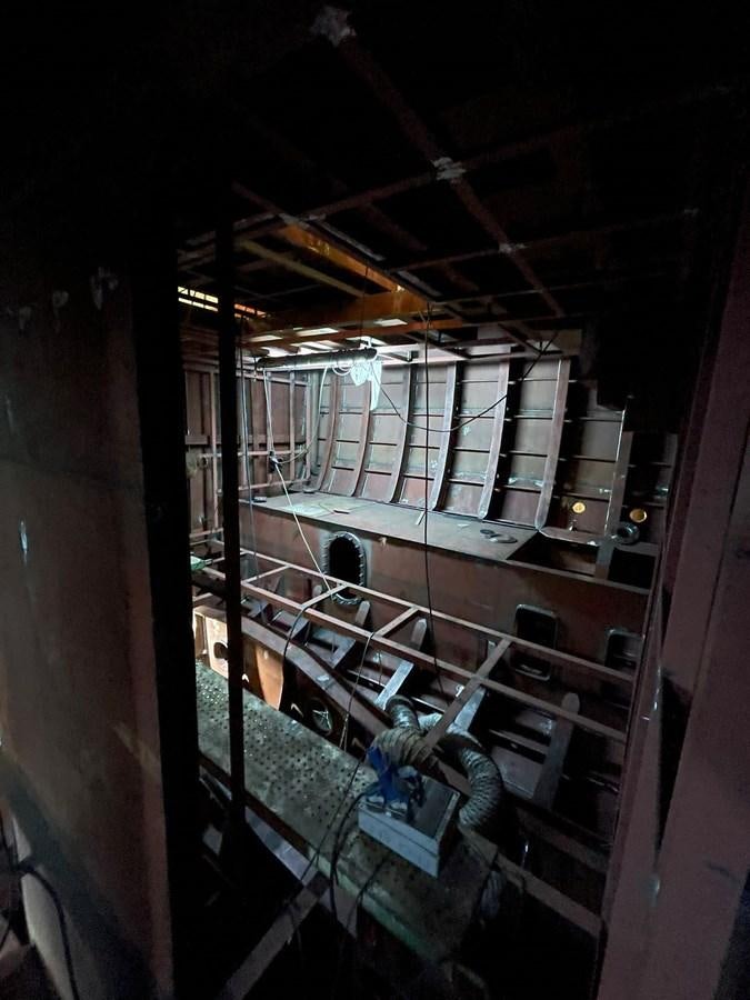 a view of a building from inside a vehicle aboard MITI K Yacht for Sale