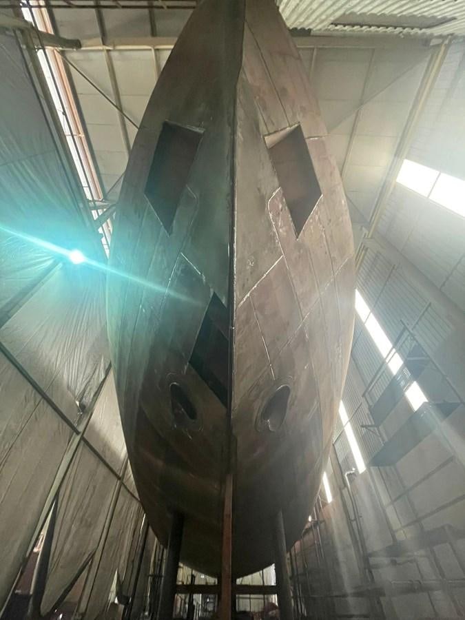 a large building with a glass ceiling aboard MITI K Yacht for Sale