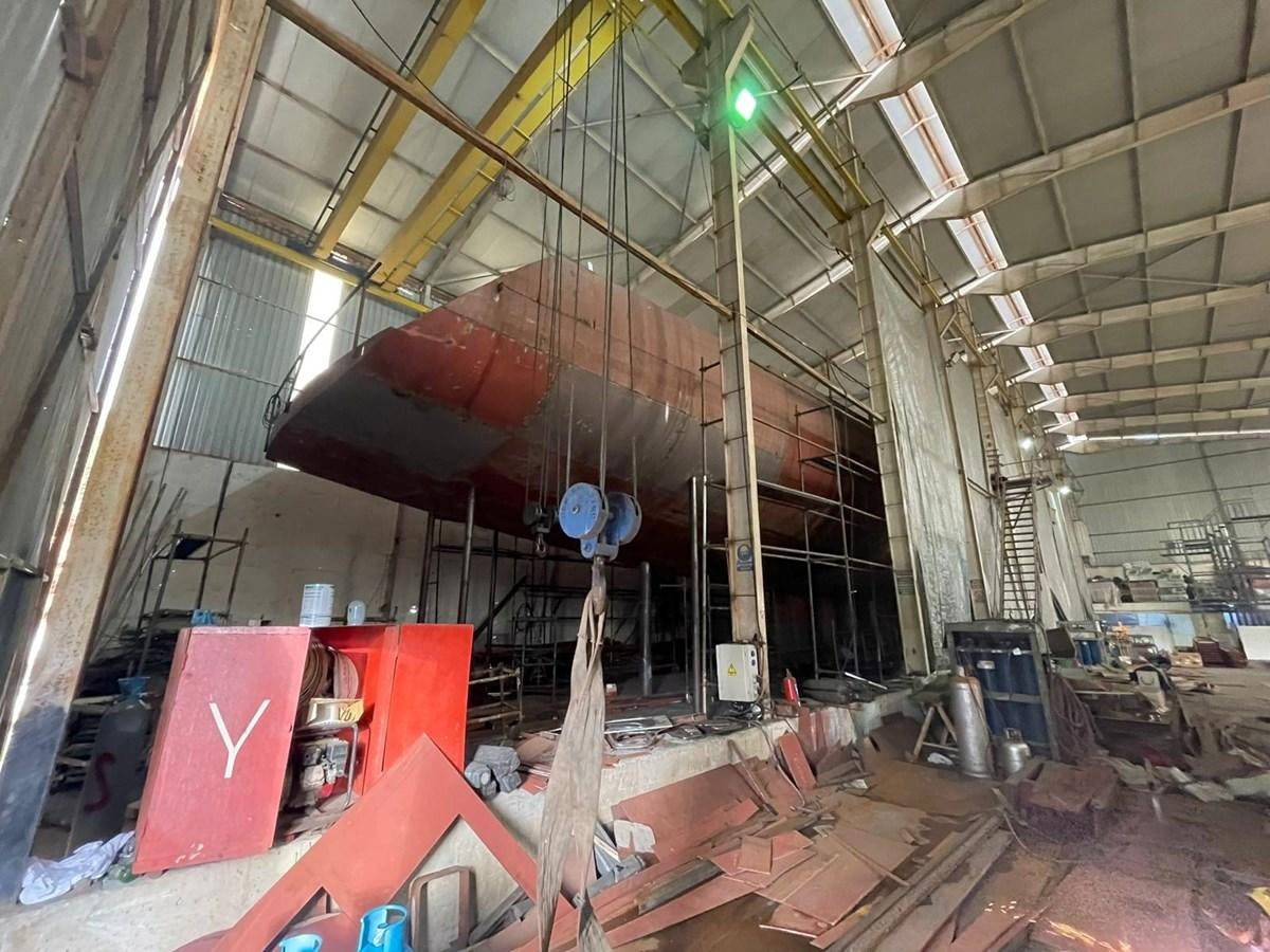 a large room with a few machines aboard MITI K Yacht for Sale