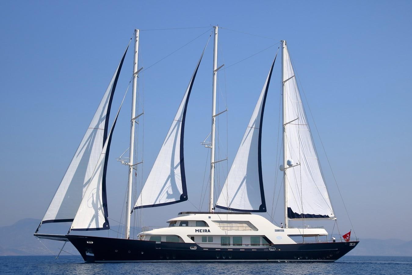 a boat on the water aboard MEIRA Yacht for Charter