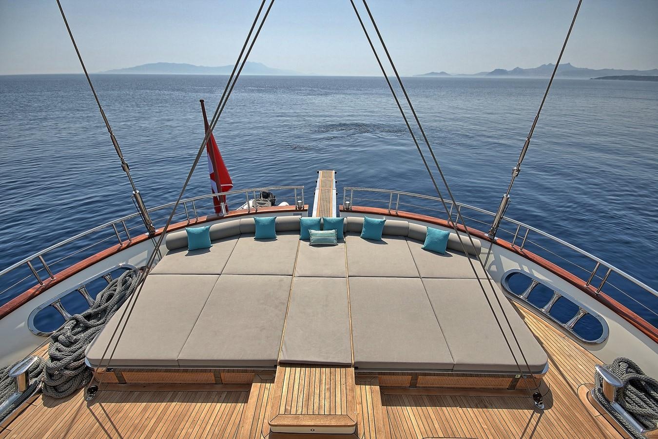 a boat on the water aboard MEIRA Yacht for Sale