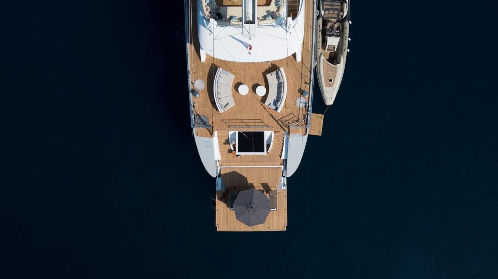 a satellite in space aboard ALL ABOUT U 2 Yacht for Sale