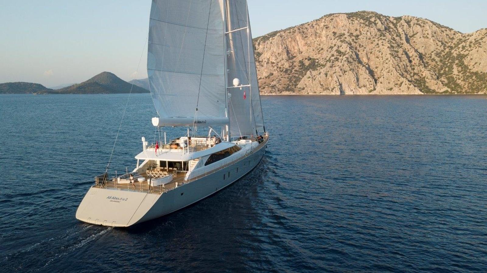 a sailboat on the water aboard ALL ABOUT U 2 Yacht for Sale