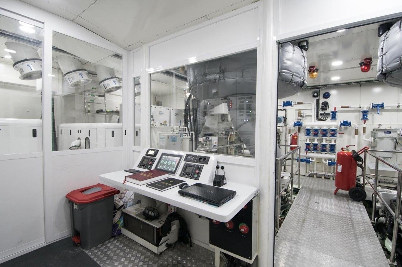 a room with a desk and a sink aboard ALL ABOUT U 2 Yacht for Sale