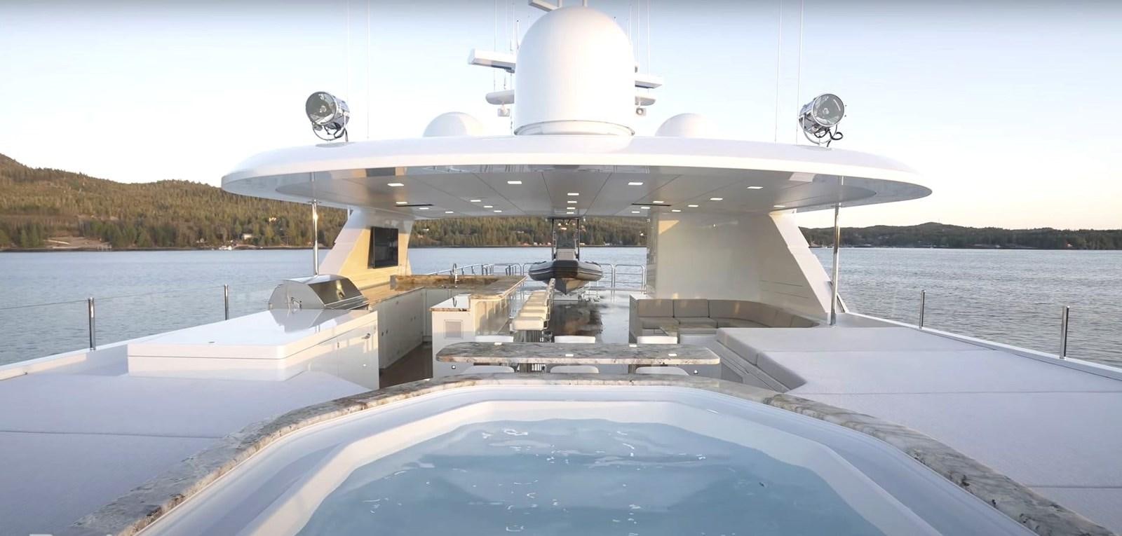 a satellite dish on a roof aboard JACKPOT Yacht for Sale
