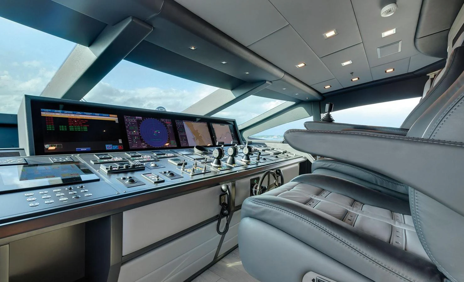 inside of an airplane aboard APRICITY Yacht for Sale