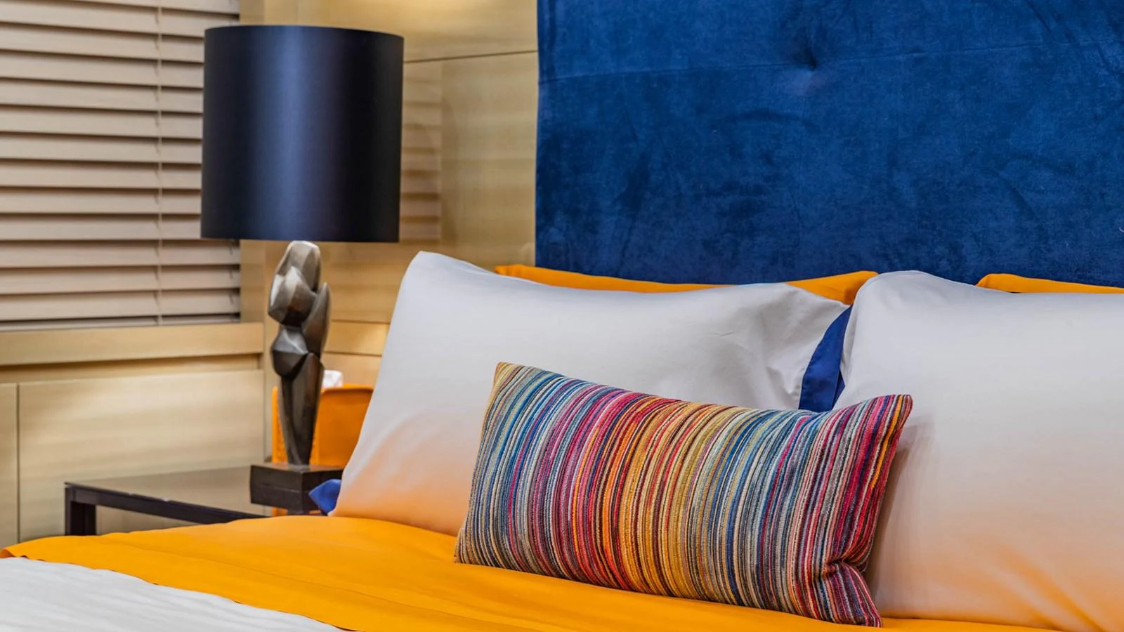 a shoe on a bed aboard APRICITY Yacht for Sale