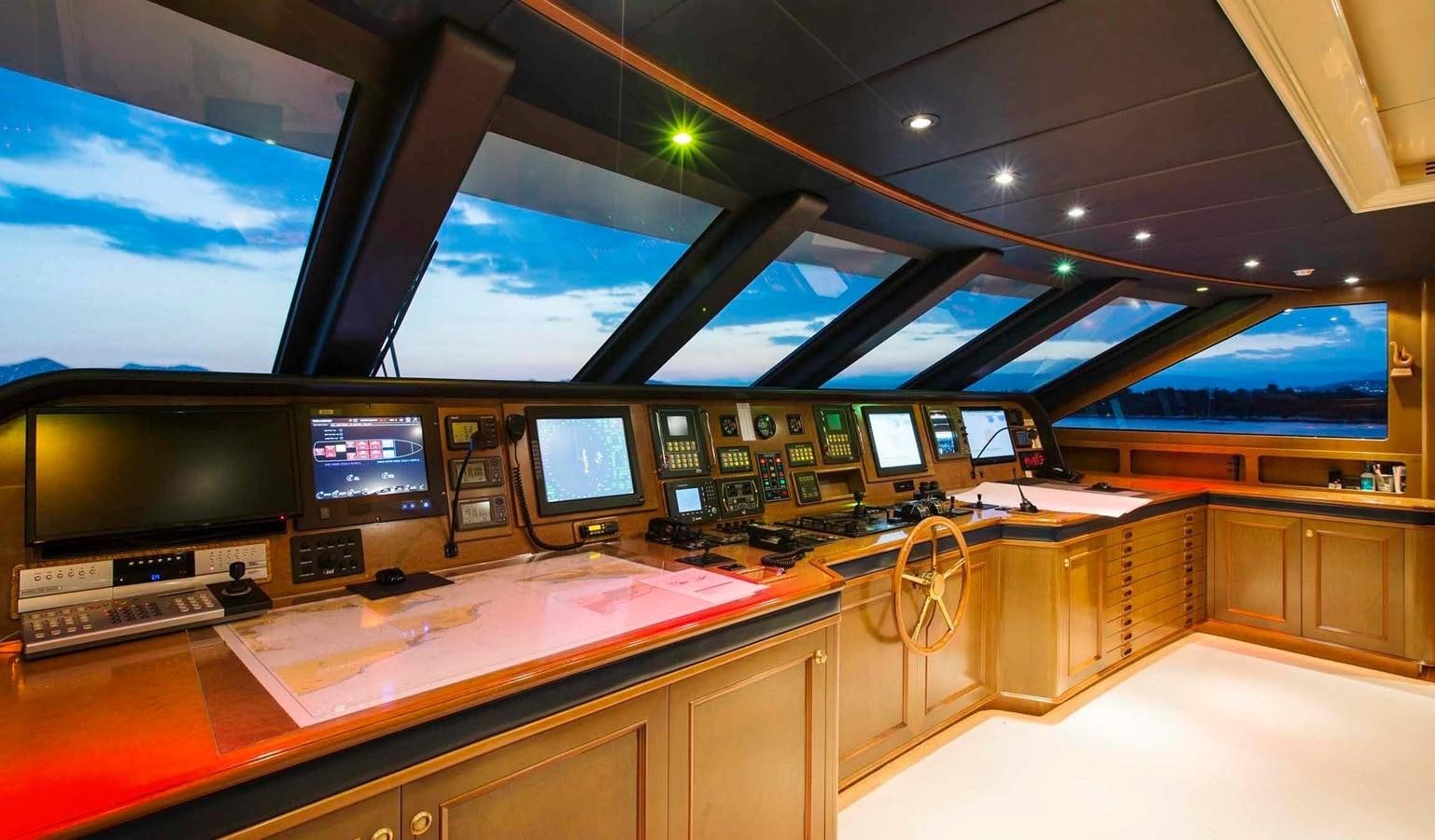 inside of a control room aboard COME PRIMA Yacht for Sale