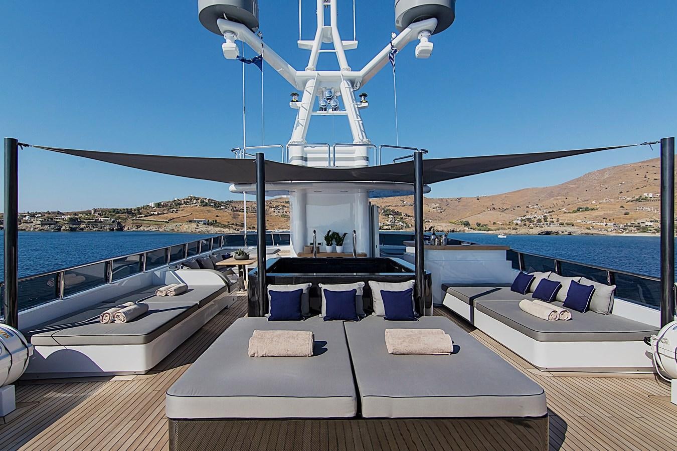 a boat on the water aboard INVADER Yacht for Sale