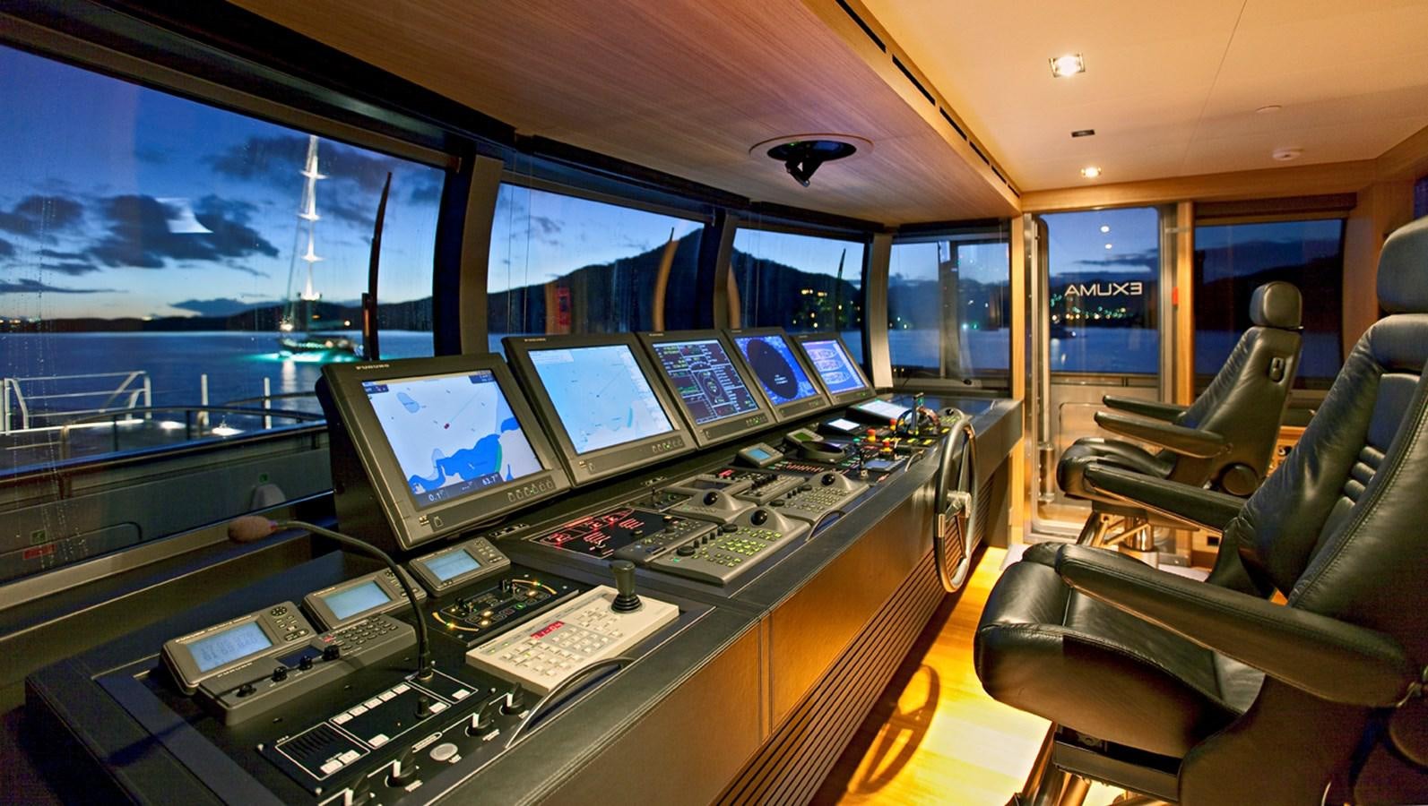 inside of a vehicle with computers aboard FALCO MOSCATA Yacht for Sale