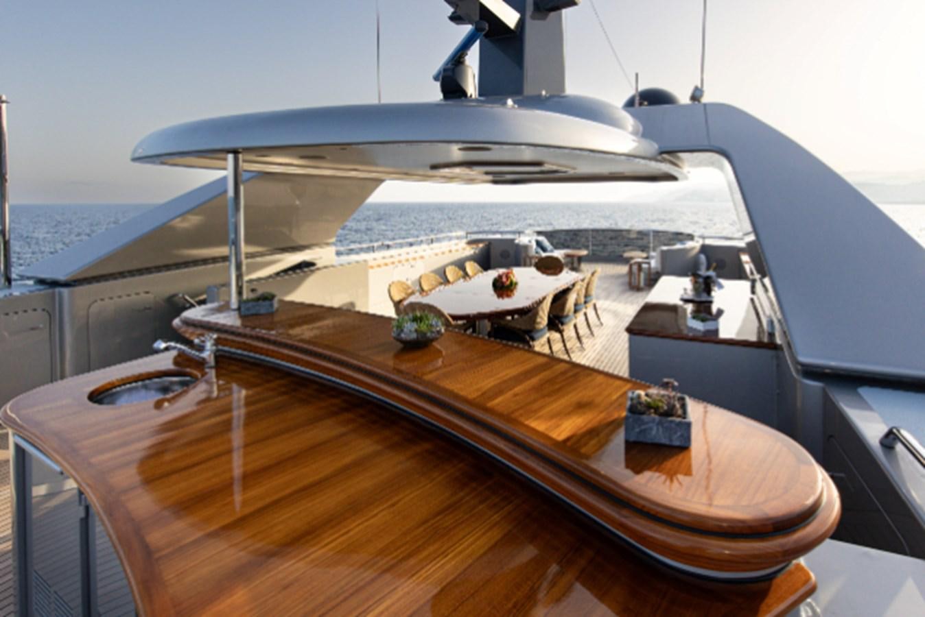 a boat on the water aboard VIBRANCE Yacht for Sale
