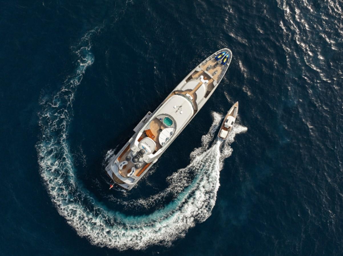a satellite in space aboard VIBRANCE Yacht for Sale