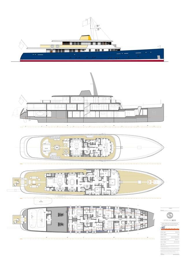 diagram aboard PROJECT MARLIN Yacht for Sale