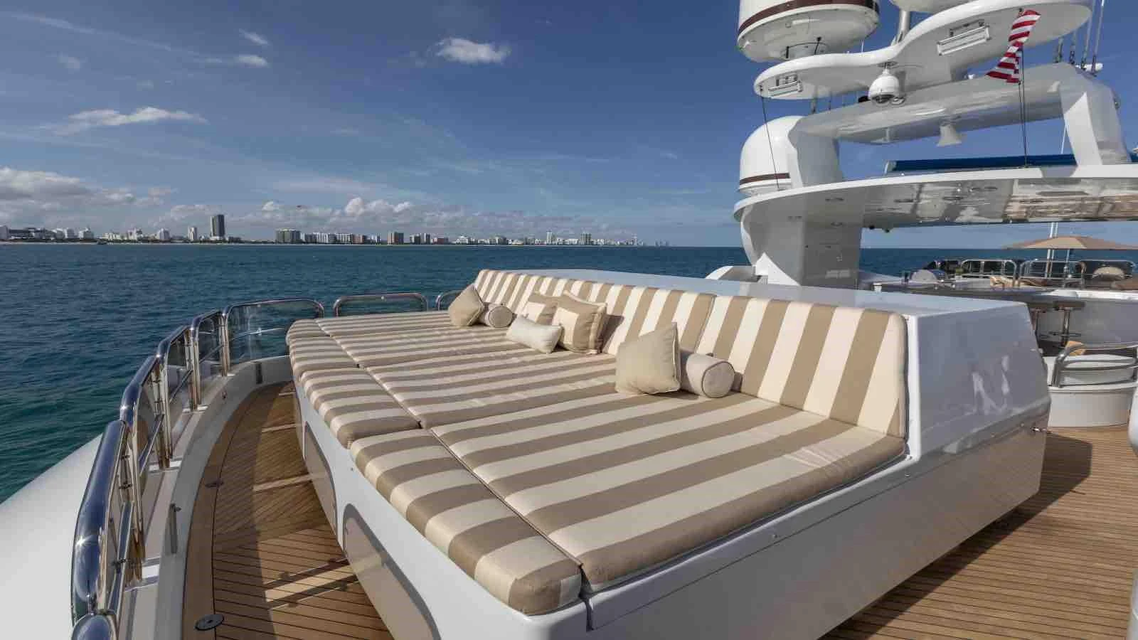 a boat on the water aboard GLAZE Yacht for Sale