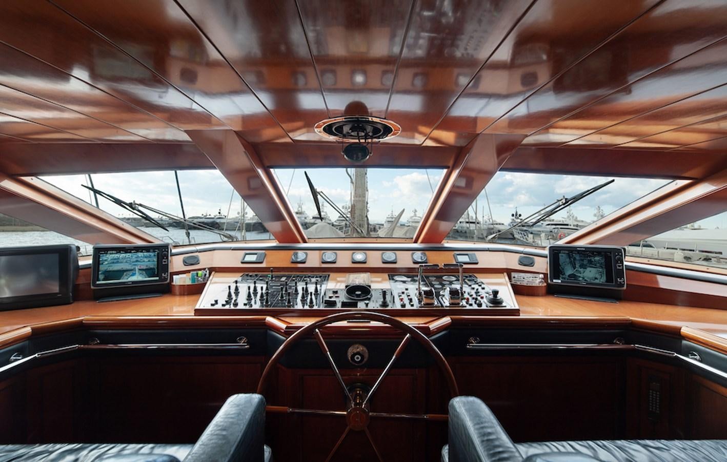 a bus with a sign on the roof aboard BELLE BRISE Yacht for Sale