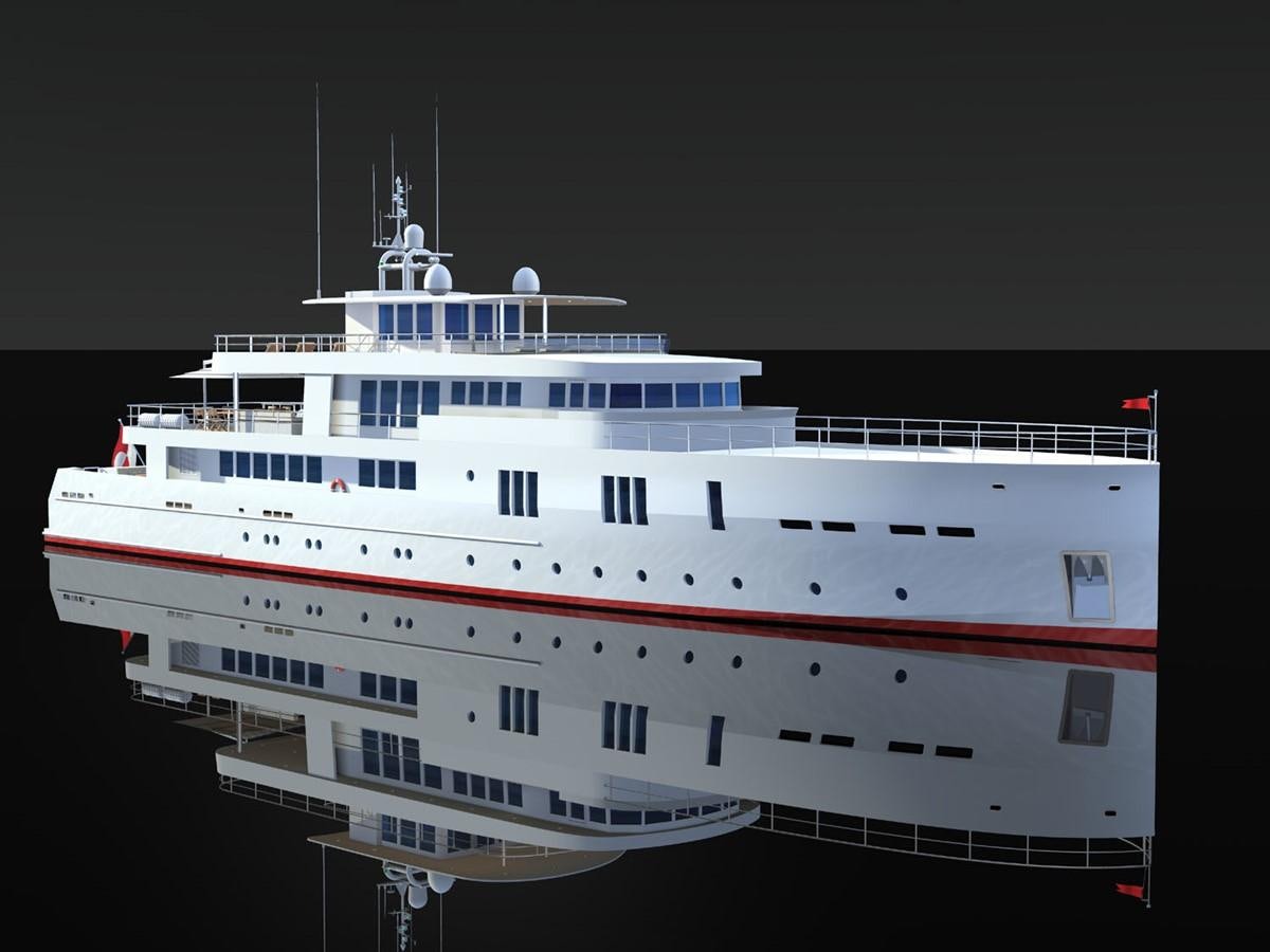 a large white ship aboard OCEA X47 Yacht for Sale