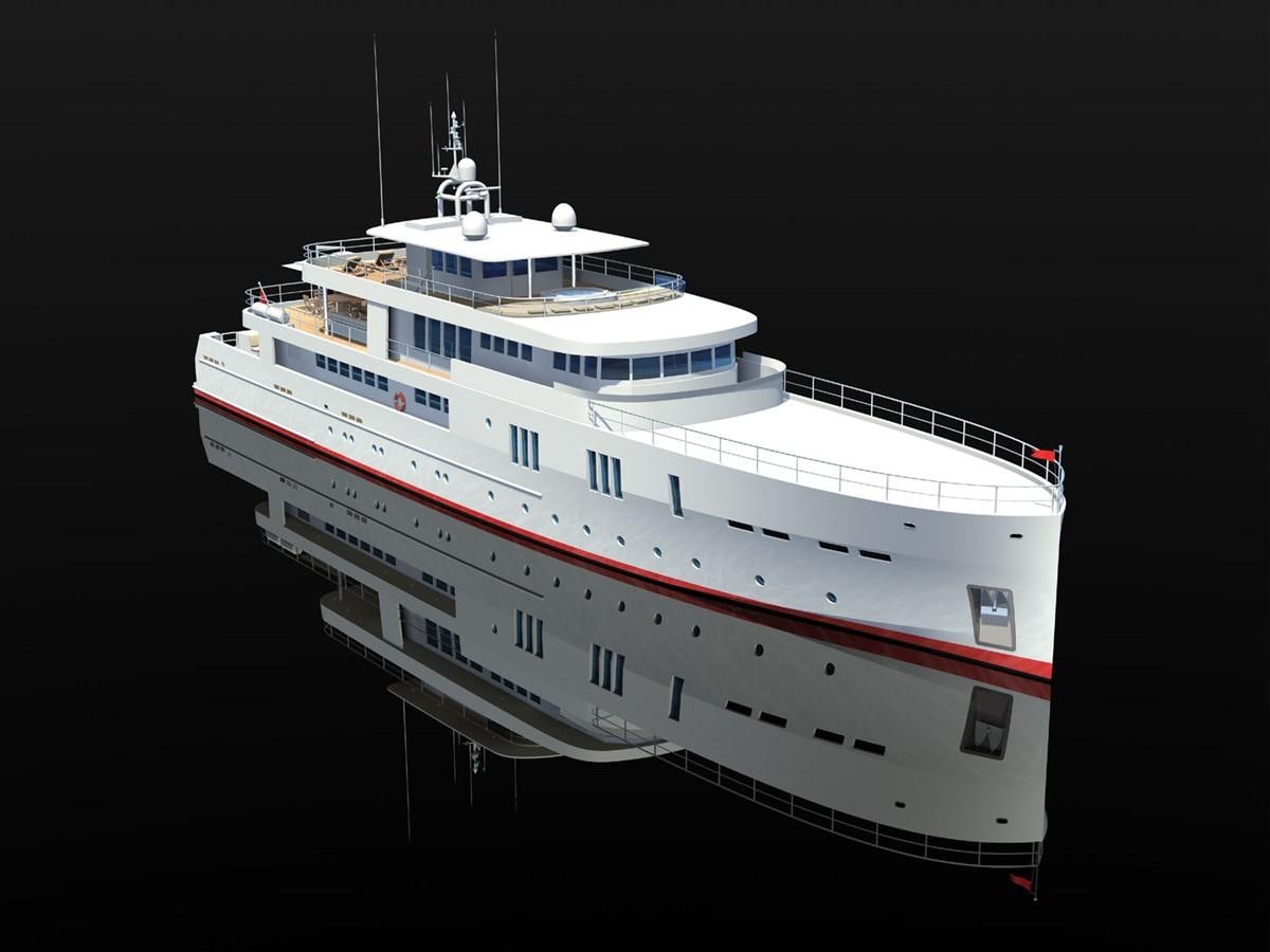 a large white ship aboard OCEA X47 Yacht for Sale