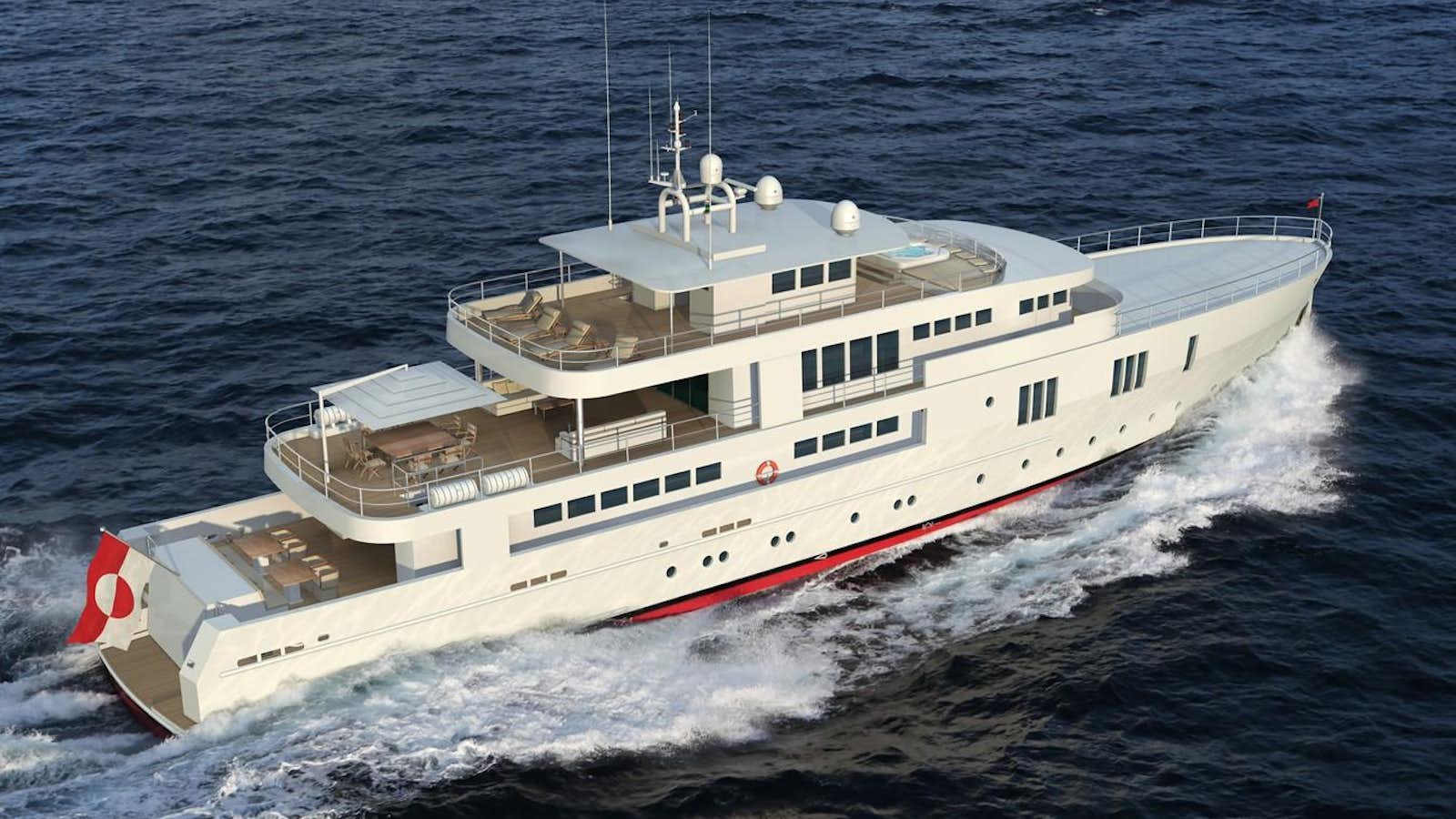 a ship in the water aboard OCEA X47 Yacht for Sale