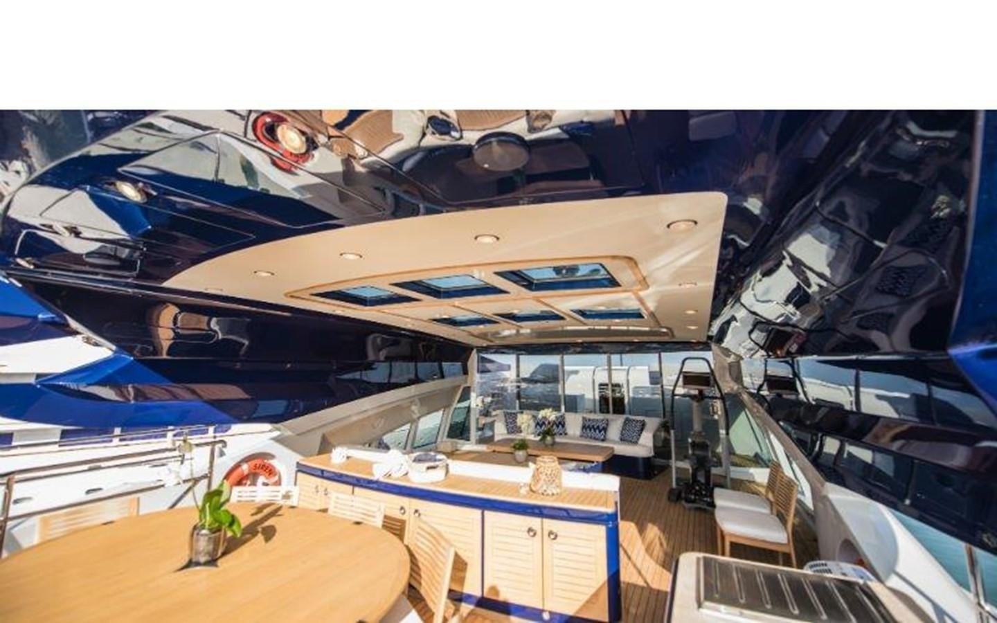 a room with a large model of a ship aboard NORMA JEAN Yacht for Sale