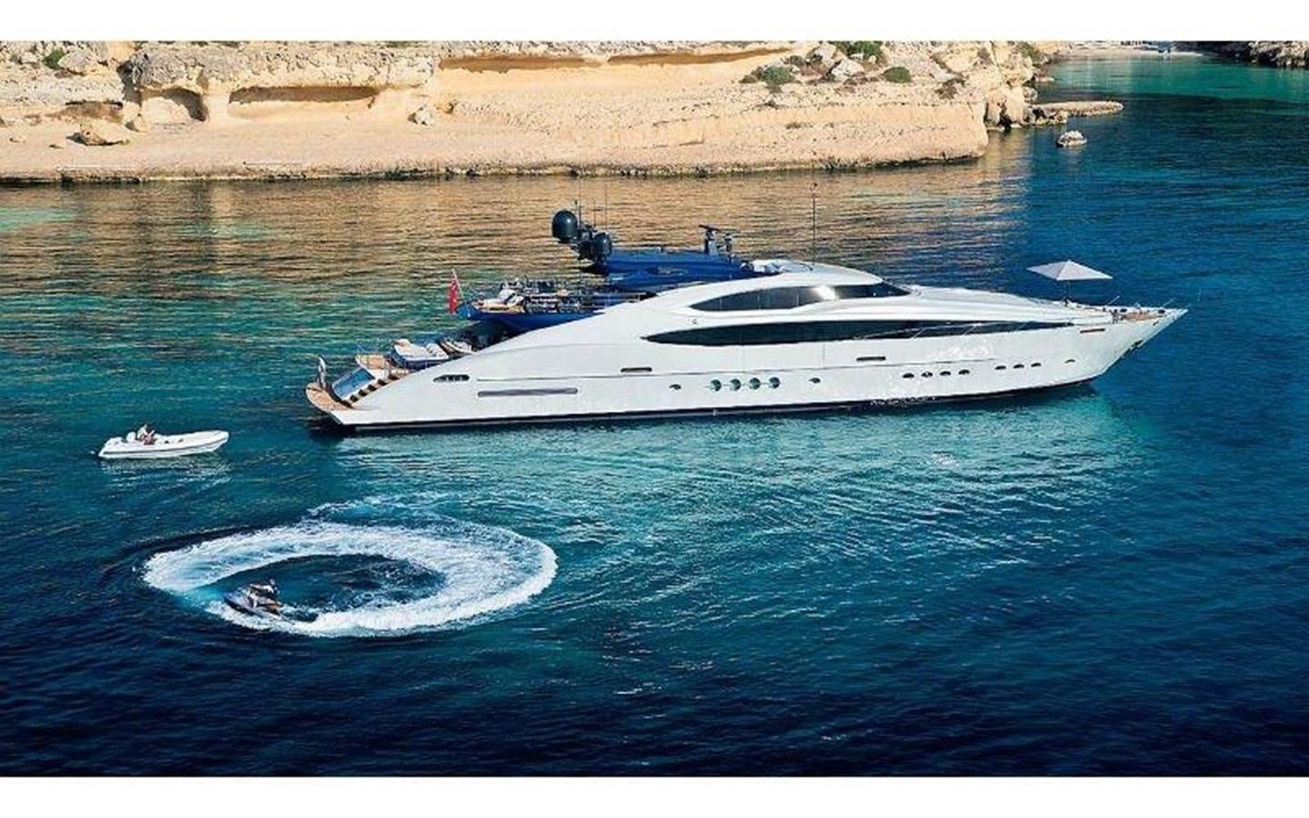 a boat in the water aboard NORMA JEAN Yacht for Sale