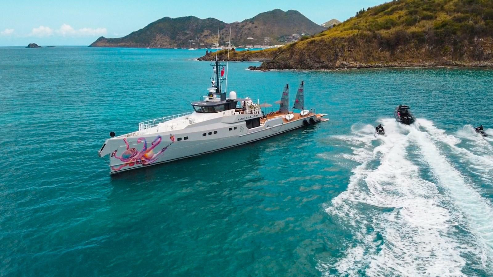 a boat in the water aboard BAD COMPANY SUPPORT Yacht for Sale