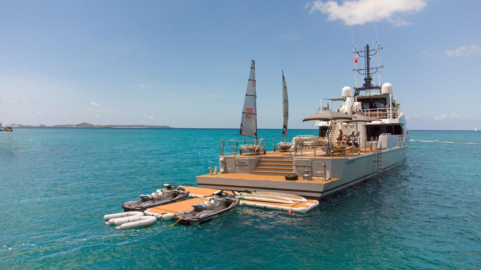 a boat in the water aboard BAD COMPANY SUPPORT Yacht for Sale
