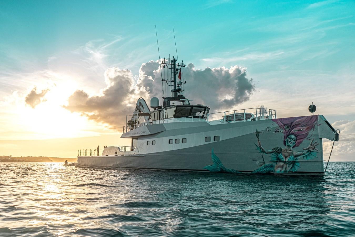 a large ship in the water aboard BAD COMPANY SUPPORT Yacht for Sale