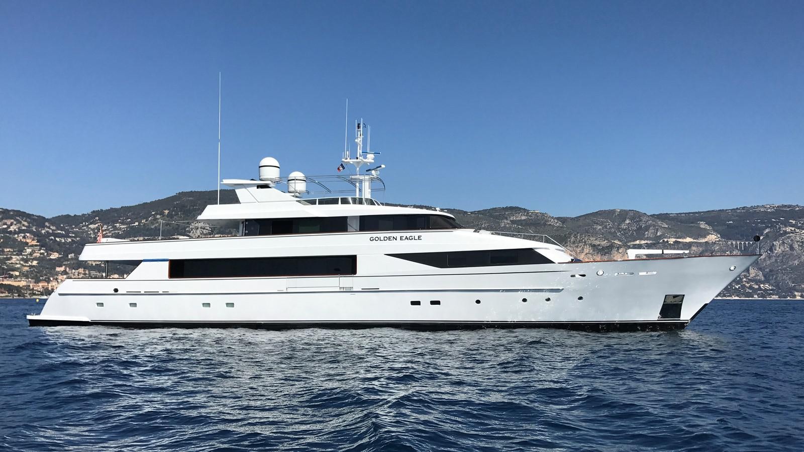 a white yacht in the water aboard NATALIA V Yacht for Sale