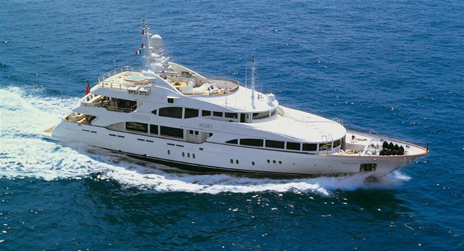 a boat on the water aboard MORE Yacht for Sale