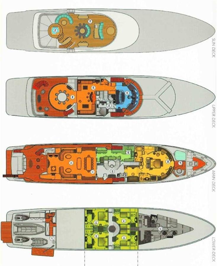 diagram aboard MORE Yacht for Sale
