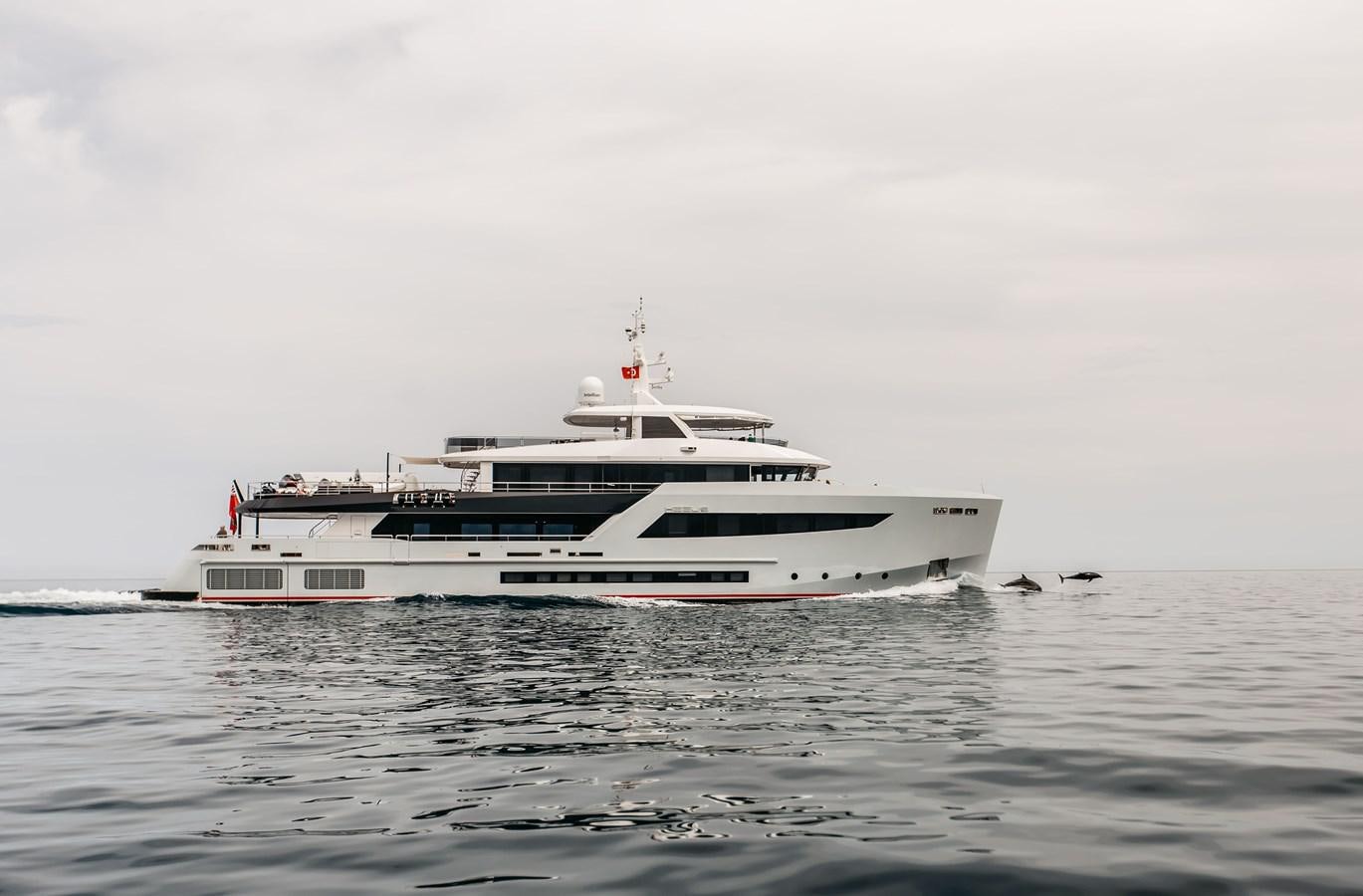 a white boat in the water aboard BERING B145 #02 Yacht for Sale