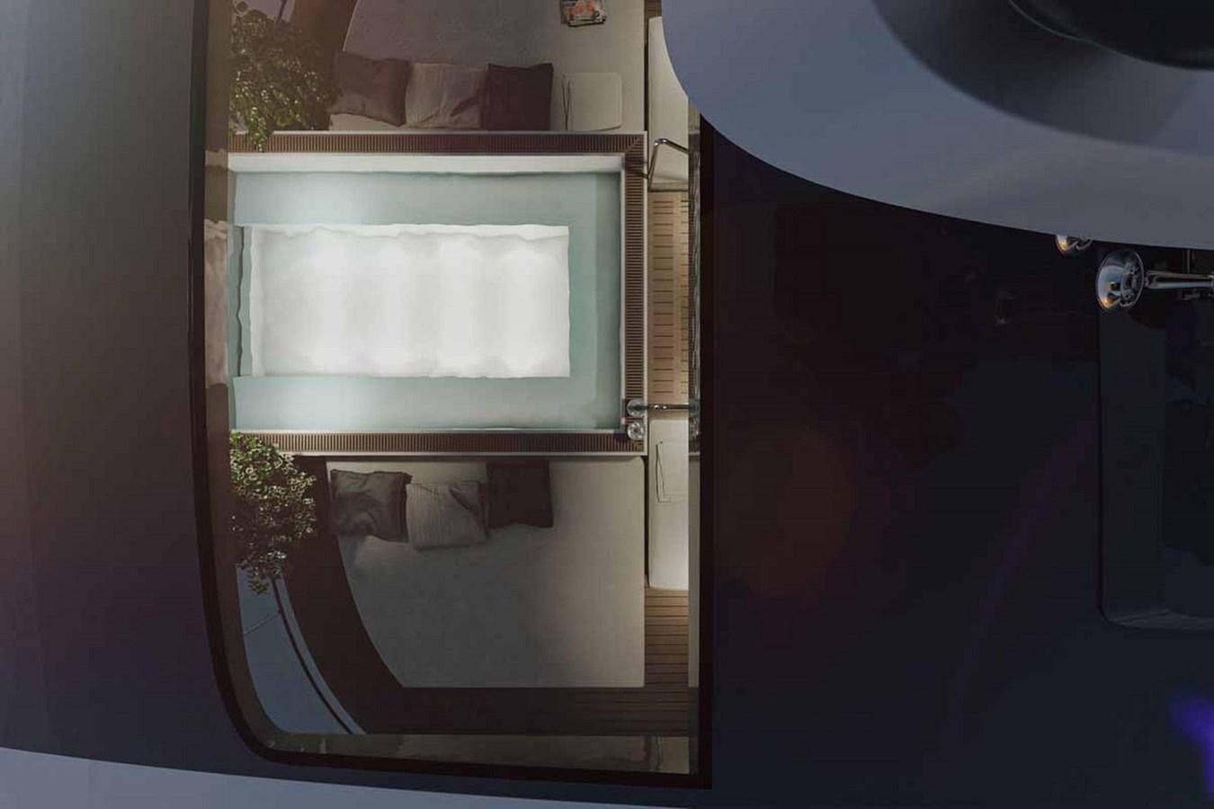 a white rectangular object with a plant in it aboard HALARA (NAME RESERVED) Yacht for Sale