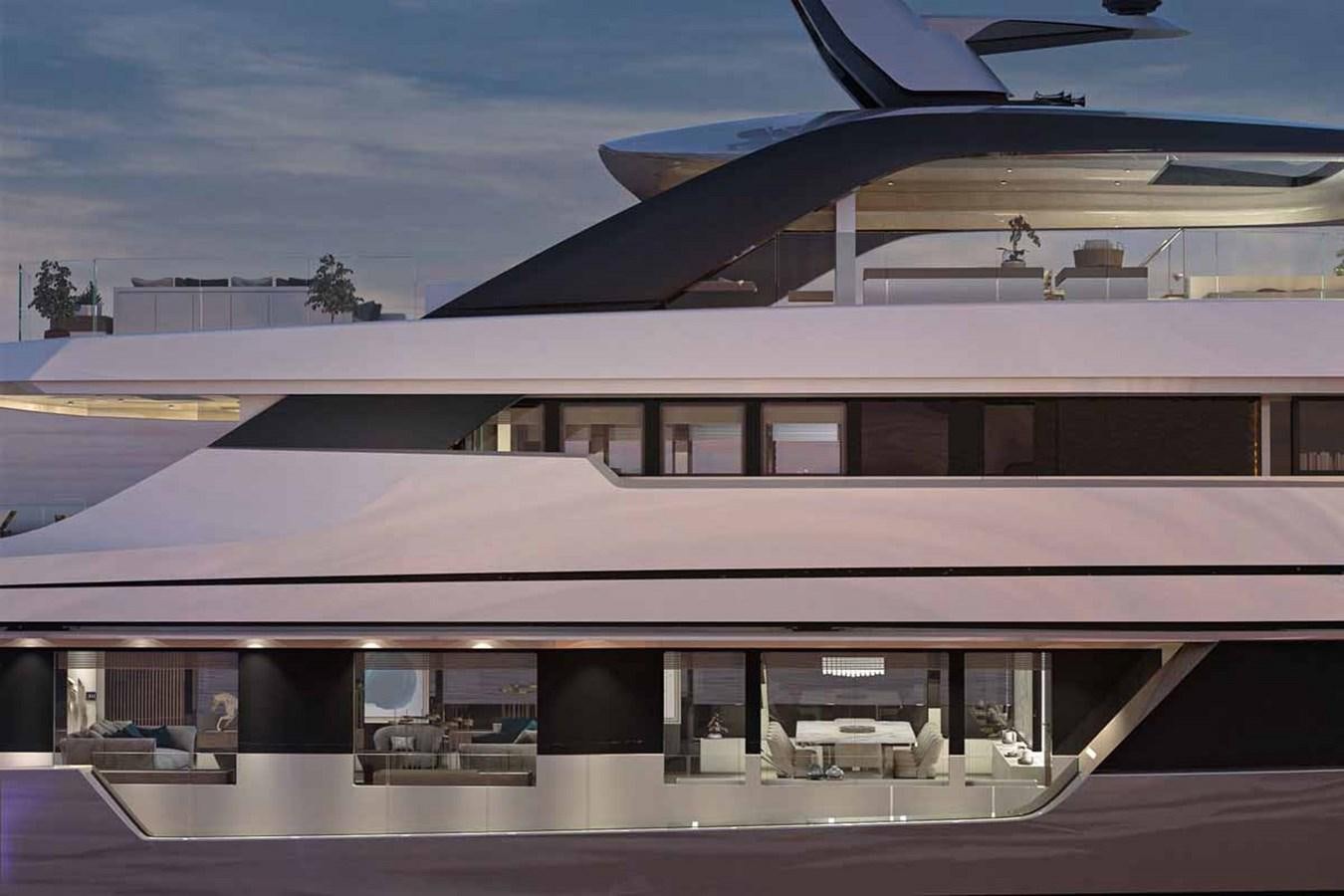 a building with a balcony aboard HALARA (NAME RESERVED) Yacht for Sale