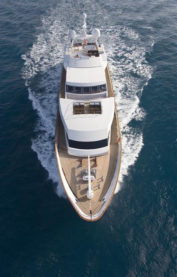 a boat in the water aboard SEA DREAM Yacht for Sale